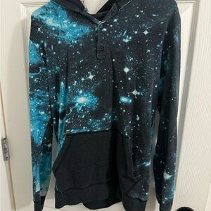 On the Byas Black and Blue Starry Hoodie